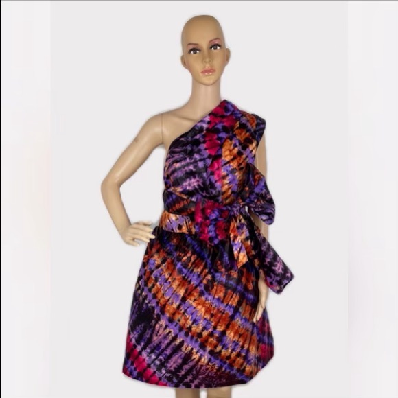 African Print Ankara Fabric Infinity Midi Dress - Picture 3 of 12